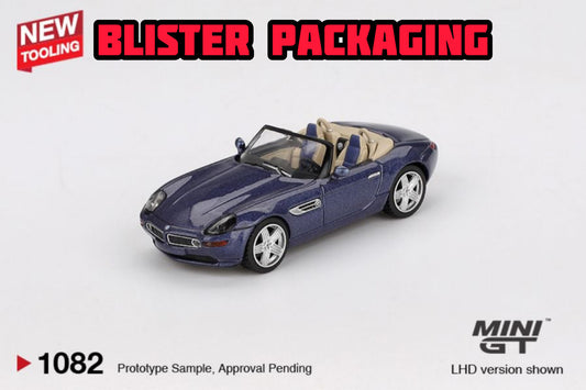 Mini GT BMW Z8 Alpina Alpine Blue (Blister Packaging) MGT01082 164 Die Cast
