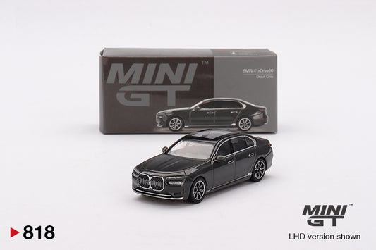 Mini GT BMW i7 xDrive60 Dravit Grey MGT00818 1/64 Die Cast