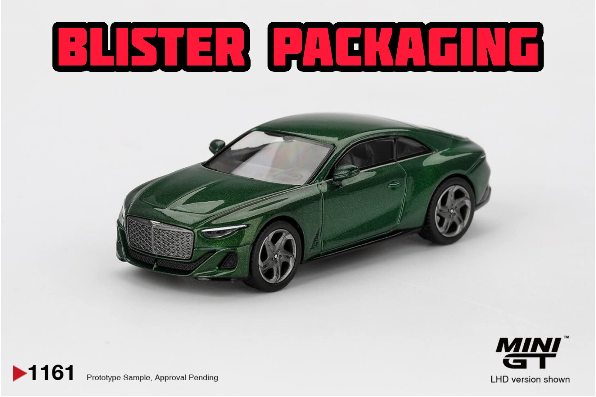 Mini GT Bentley Batur Scarab Green Blister Packaging MGT01161 1/64 Diecast