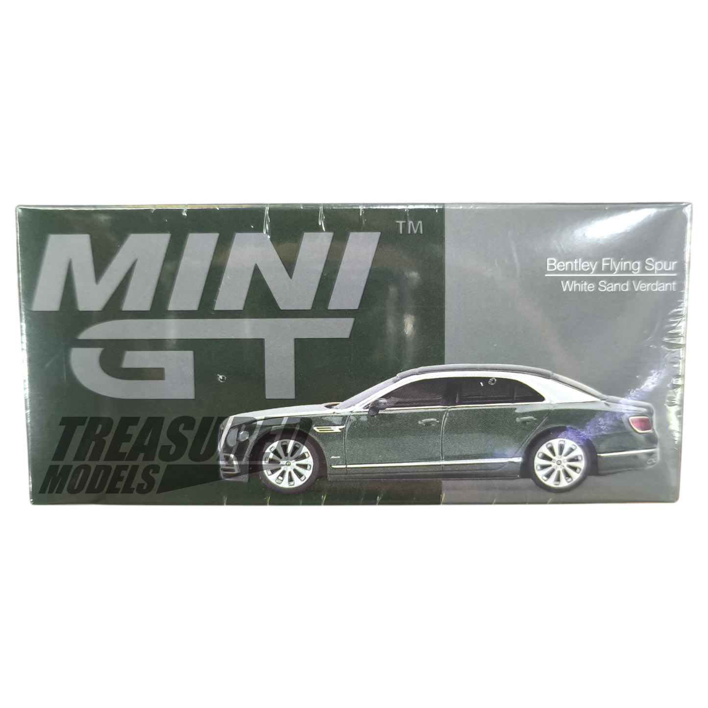 Mini GT Bentley Flying Spur White Sand Verdant MGT00867 1/64 Die Cast