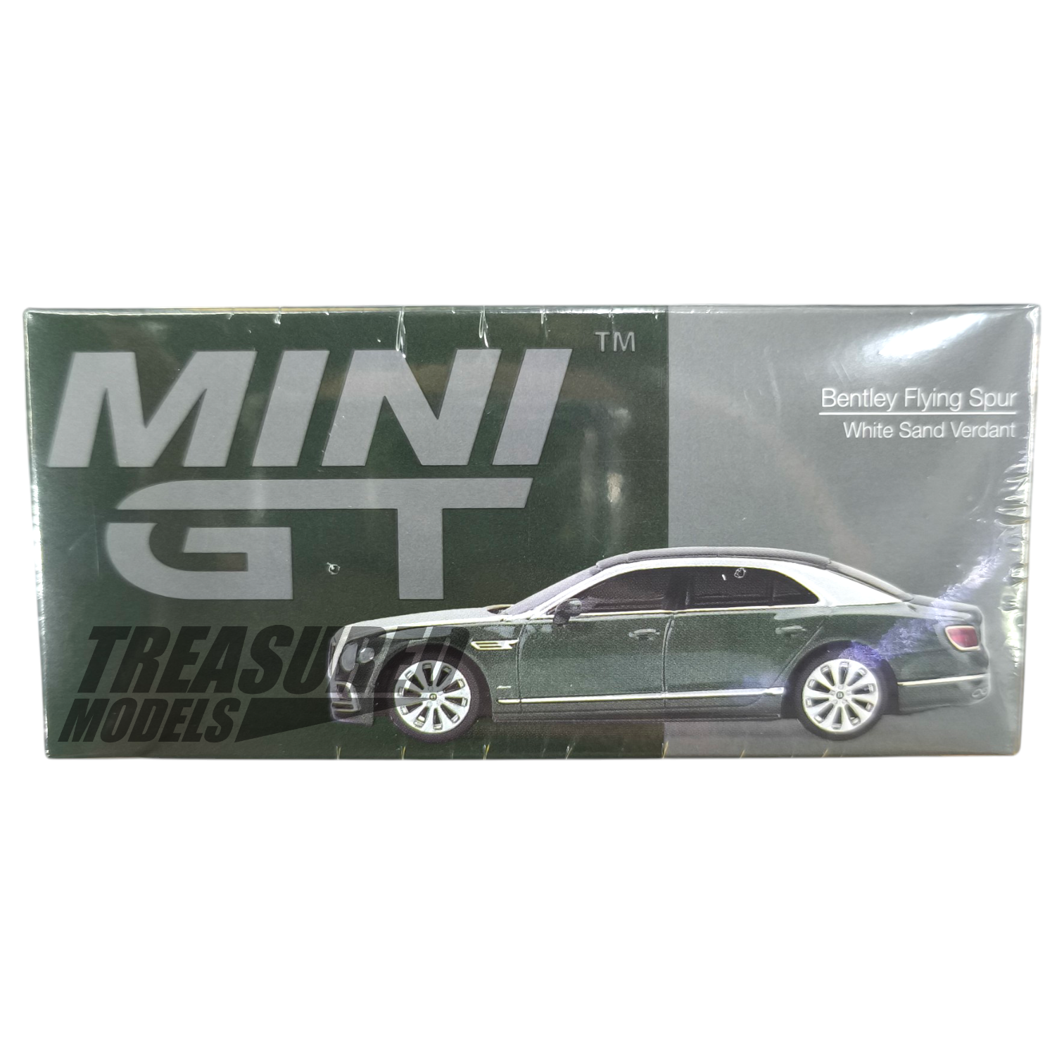 Mini GT Bentley Flying Spur White Sand Verdant MGT00867 1/64 Die Cast