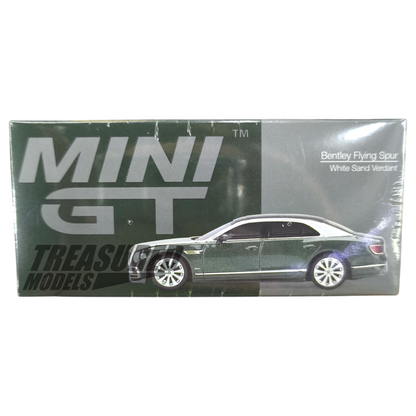 Mini GT Bentley Flying Spur White Sand Verdant MGT00867 1/64 Die Cast