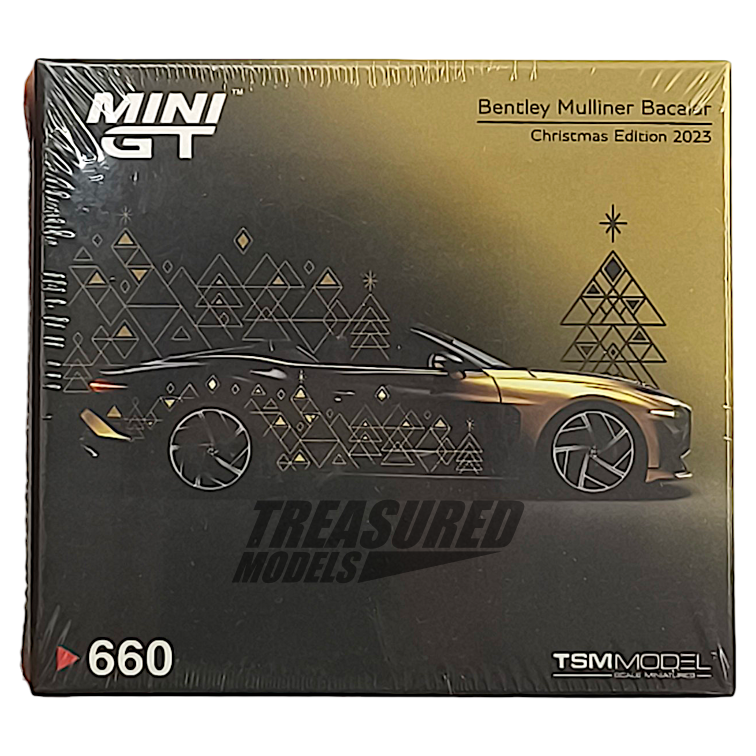 Mini GT Bentley Mulliner Bacalar 2023 Christmas Edition ​Limited 9999 pieces MGT00660 1/64 Diecast