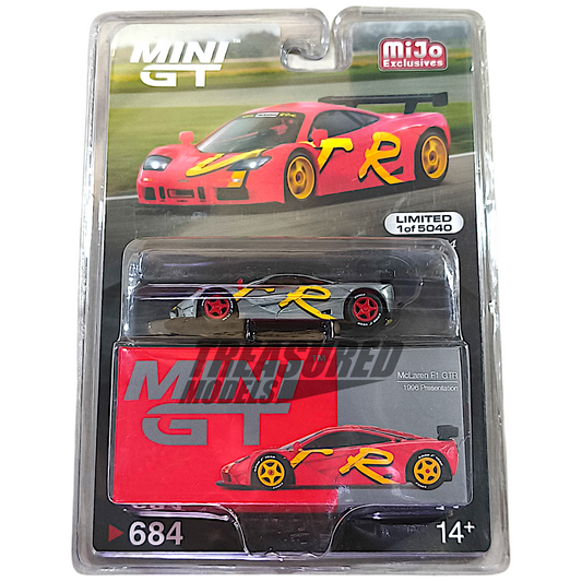 Mini GT CHASE McLaren F1 GTR 1996 Presentation MGT00684 1/64 Diecast