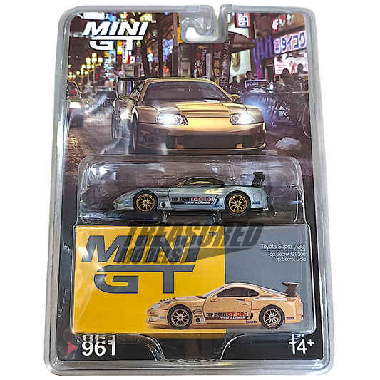 Mini GT CHASE Toyota Supra (A80) Top Secret GT-300 Top Secret Gold MGT00961