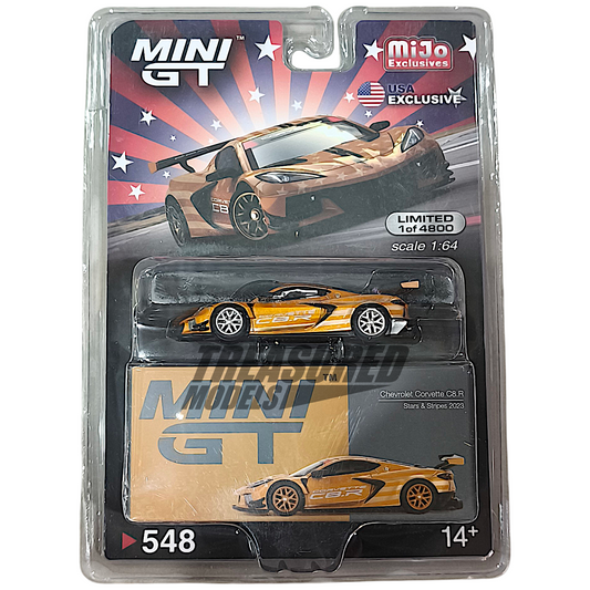 Mini GT Chevrolet Corvette C8.R Stars & Stripes 2023 USA Exclusive MGT00548 1/64 Diecast