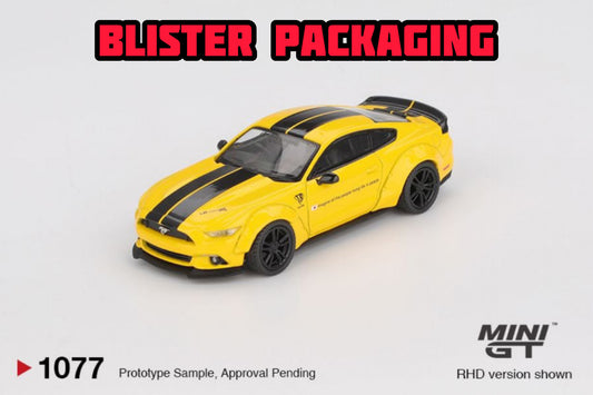 Mini GT Ford LB-WORKS Mustang Triple Yellow (Blister Packaging)MGT01077 164 Die Cast