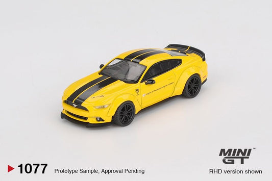Mini GT Ford LB-WORKS Mustang Triple Yellow MGT01077 1/64 Die Cast