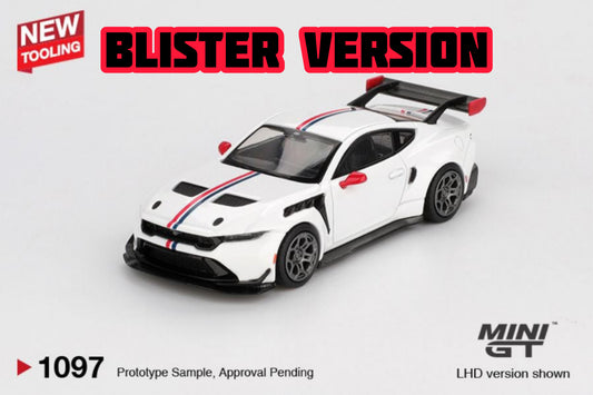 Mini GT Ford Mustang GTD Spirit of America Blister Packaging MGT01097 1/64 Diecast