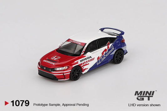 Mini GT Honda Civic TYPE R 2024 Pace Car HRC MGT01079 1/64 Die Cast