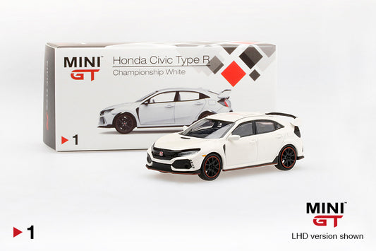 Mini GT Honda Civic Type R (FK8) Championship White MGT00001 1/64 Die Cast