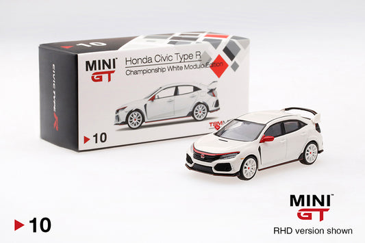Mini GT Honda Civic Type R (FK8) Championship White Modulo Edition MGT00010 1/64 Die Cast