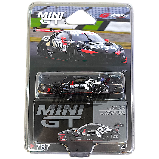 Mini GT Honda NSX-GT Type S GT500 #16 ARTA MUGEN NSX-GT ARTA 2023 SUPER GT Series Blister Packaging MGT00787 1/64 Diecast