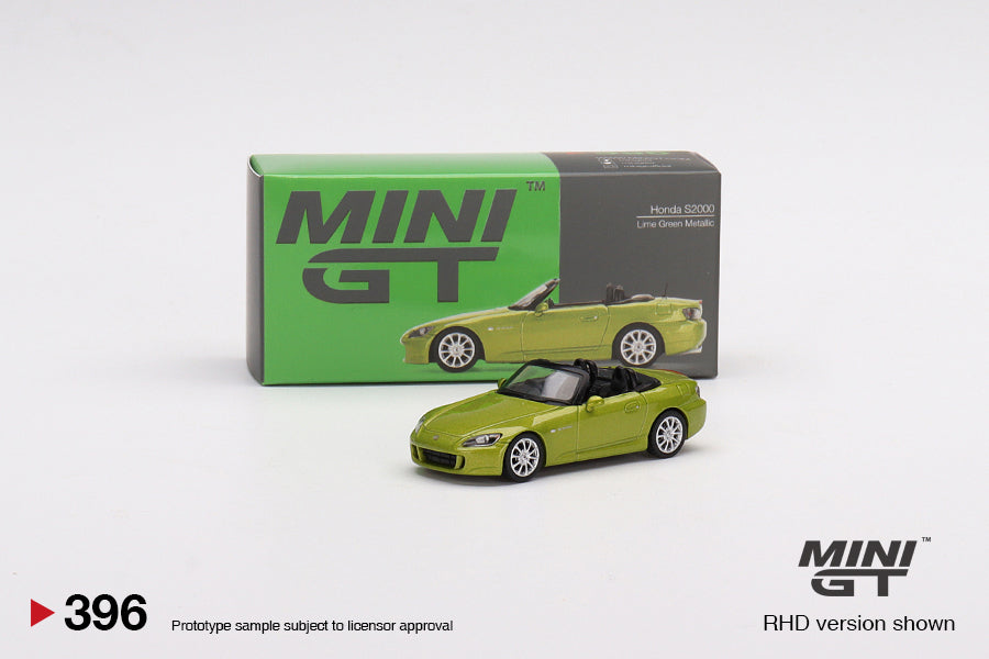 Mini GT Honda S2000 AP2 Lime Green Metallic MGT00396 1/64 Die Cast