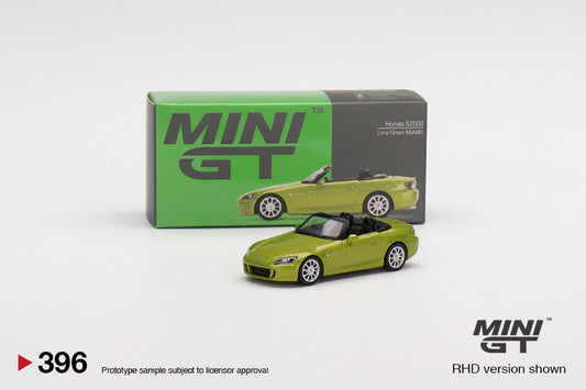 Mini GT Honda S2000 AP2 Lime Green Metallic MGT00396 1/64 Die Cast