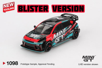 Mini GT Hyundai Ioniq 5N MINI GT RS-01T 2025 Tokyo Auto Salon Blister Packaging MGT01098 1/64 Diecast