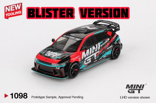 Mini GT Hyundai Ioniq 5N MINI GT RS-01T 2025 Tokyo Auto Salon Blister Packaging MGT01098 1/64 Diecast
