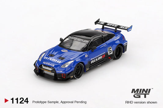 Mini GT LB-Silhouette WORKS GT NISSAN 35GT-RR Ver.2 Blue MGT01124 1/64 Die Cast