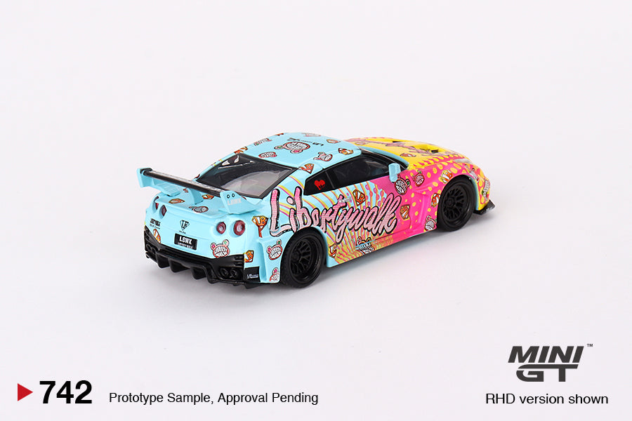Mini GT LB-Silhouette Works GT Nissan Skyline GT-R 35GT-RR Ver.1 LBWK KUMA GTR 2024 MGT00742-L 1/64 Diecast Back