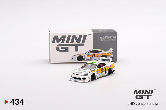 Mini GT LB-Super Silhouette Nissan S15 SILVIA #23 2021 Formula Drift Japan MGT00434 1/64 Die Cast