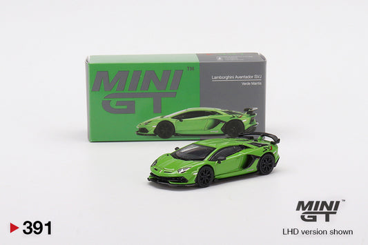 Mini GT Lamborghini Aventador SVJ Verde Mantis MGT00391 1/64 Die Cast