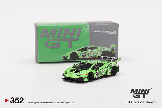 Mini GT Lamborghini Huracan GT3 EVO Presentation MGT00352 1/64 Die Cast