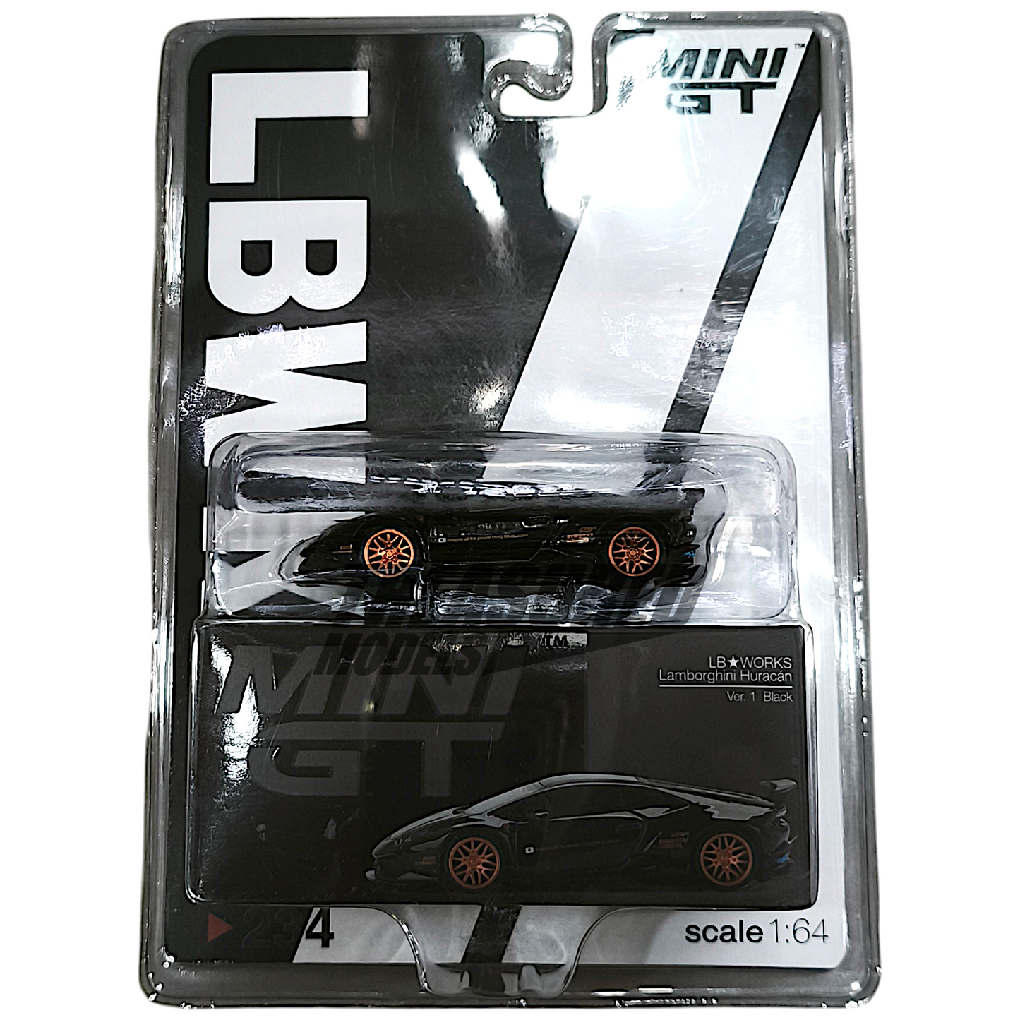 Mini GT Lamborghini Huracan Ver. 1 Black LB Works Blister Mini GT Lamborghini Huracan Ver. 1 Black LB Works Blister