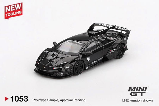 Mini GT Lamborghini LB-Silhouette Works Murcielago GT Evo Black 1/64 Die Cast