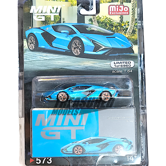 Mini GT Lamborghini Sian FKP 37 Blu Aegir MGT00573 1/64 Die Cast