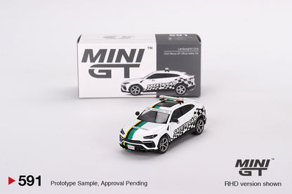 Mini GT Lamborghini Urus 2022 Macau GP Official Safety Car MGT00591 1/64 Die Cast