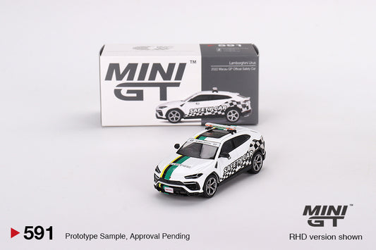 Mini GT Lamborghini Urus 2022 Macau GP Official Safety Car MGT00591 1/64 Die Cast