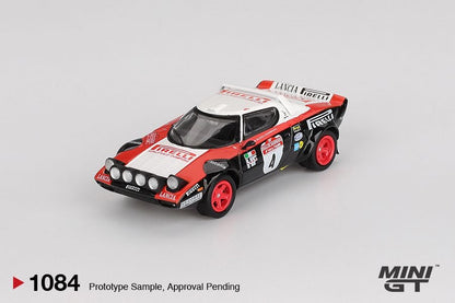 Mini GT Lancia Stratos HF #4 1978 Rally Sanremo Winner MGT01084 1/64 Die Cast