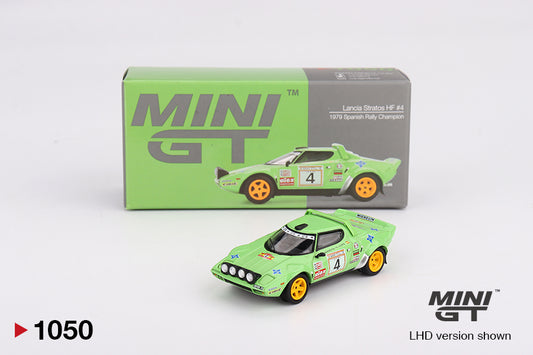Mini GT Lancia Stratos HF #4 1979 Spanish Rally Champion MGT01050 1/64 Diecast