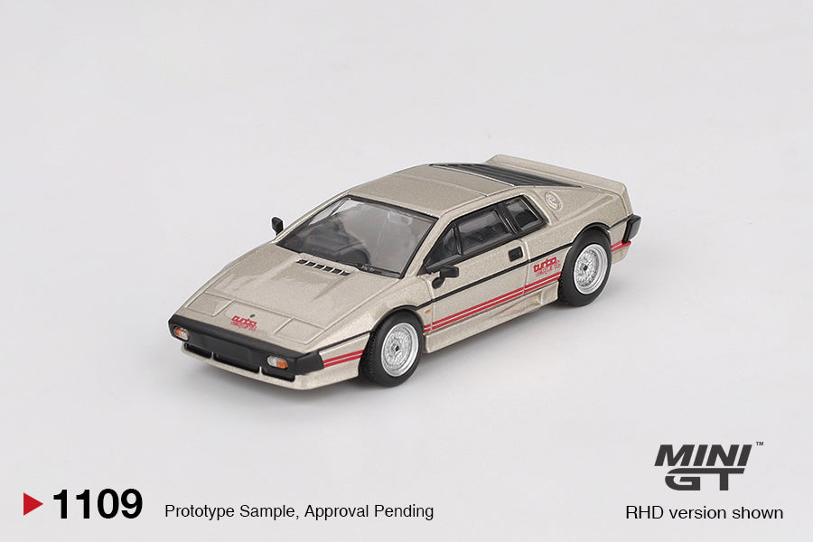 Mini GT Lotus Esprit Turbo Metallic Silver MGT01109 1/64 Diecast