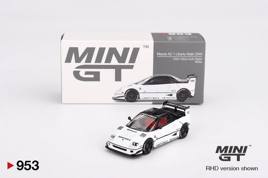 Mini GT Mazda AZ-1 Liberty Walk LB40 White 2024 Tokyo Auto Salon MGT00953 1/64 Die Cast