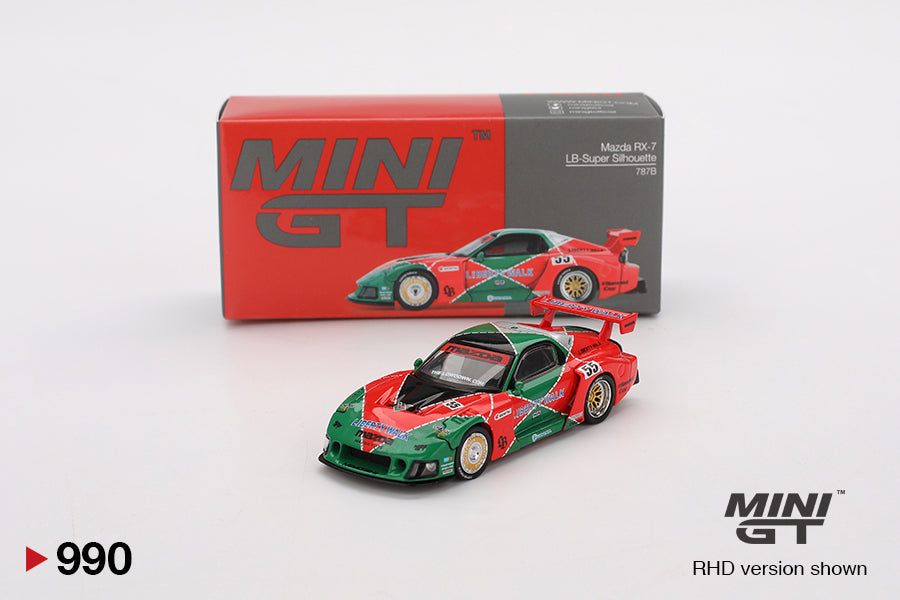 Mini GT Mazda RX-7 LB-Super Silhouette 787B MGT00990 1/64 Die Cast ...