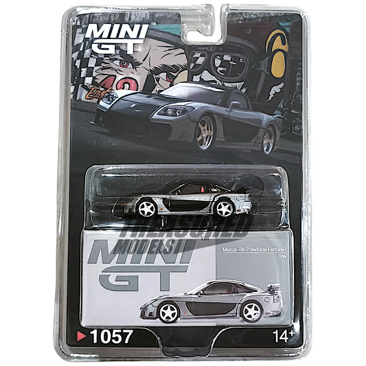 Mini GT Mazda RX-7 VeilSide Fortune7 Gray Blister Packaging MGT01057 1/64 Diecast