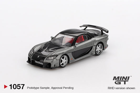Mini GT Mazda RX-7 VeilSide Fortune Grey MGT01057 1/64 Die Cast