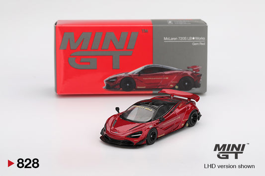 Mini GT McLaren 720S LB★Works Gem Red MGT00828 1/64 Diecast