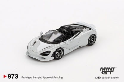 Mini GT McLaren 750S Spider Cirrus Grey MGT00973 1/64 Die Cast
