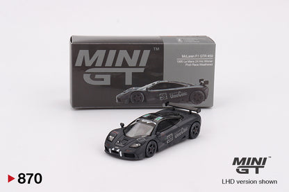 Mini GT McLaren F1 GTR #59 1995 Le Mans 24Hr Winner Post-Race Weathered MGT00870 1/64 Die Cast