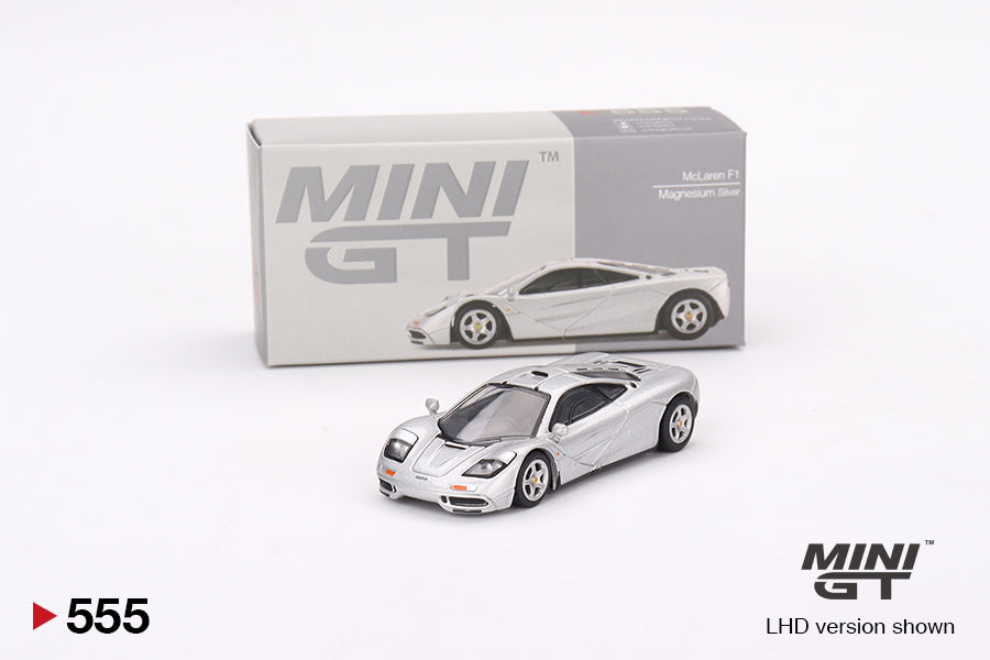 Mini GT McLaren F1 Magnesium Silver MGT00555 1/64 Die Cast