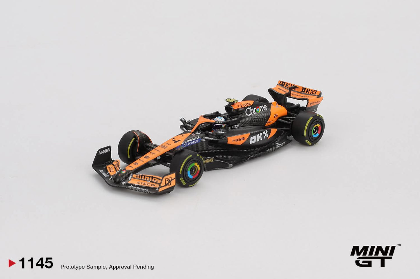 Mini GT McLaren MCL38 #4 Lando Norris 2024 F1 2024 Hungarian GP 2nd Place MGT01145 1/64 Diecast