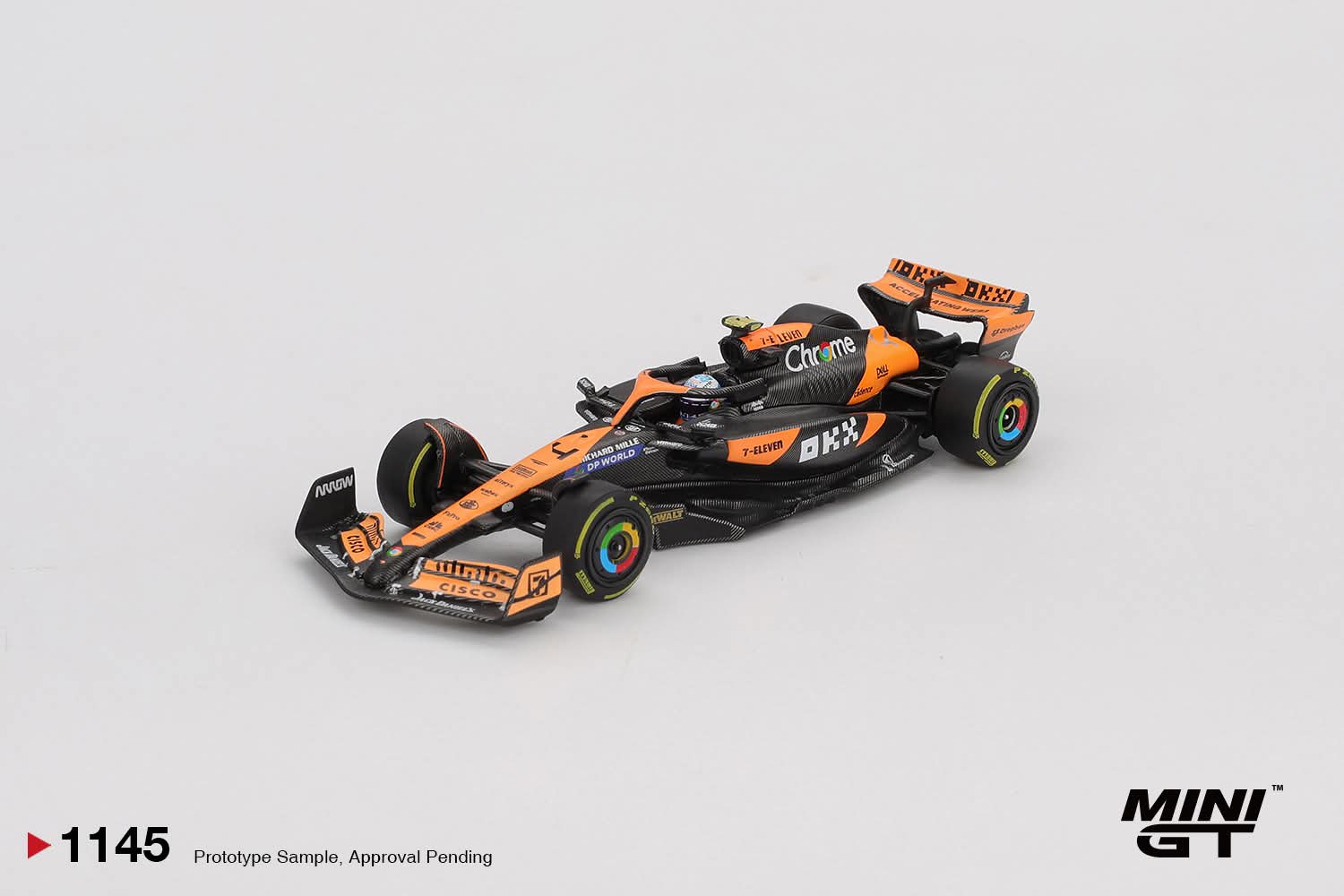 Mini GT McLaren MCL38 #4 Lando Norris 2024 F1 2024 Hungarian GP 2nd Place MGT01145 1/64 Diecast
