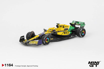 Mini GT McLaren MCL38 #4 Lando Norris 2024 F1 2024 Monaco GP MGT01164 1/64 Diecast