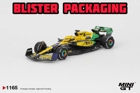 Mini GT McLaren MCL38 #81 Oscar Piastri 2024 F12024 Monaco GP 2nd Place Blister Packaging MGT01165 1/64 Diecast