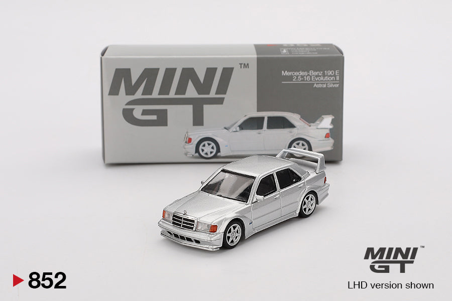 Mini GT Mercedes-Benz 190E 2.5-16 Evolution II Astral Silver MGT00852 1/64 Diecast