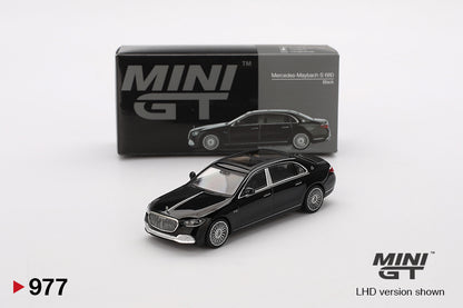 Mini GT Mercedes-Maybach S 680 Black MGT00977 1/64 Diecast