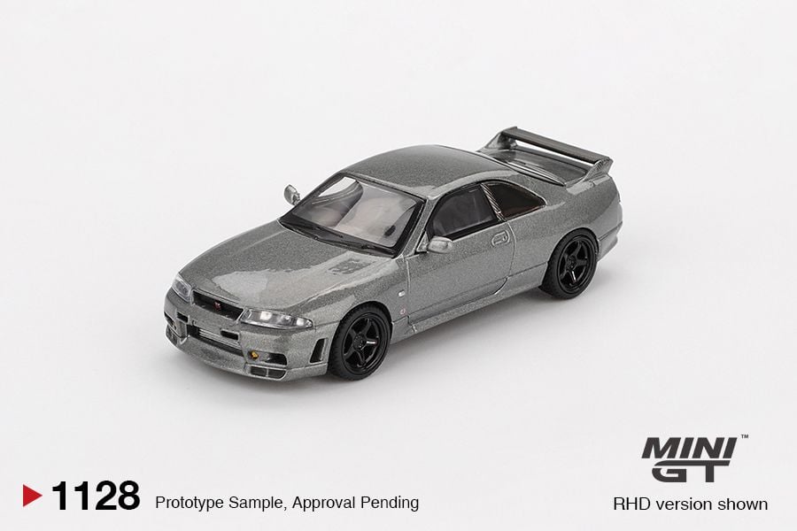 Mini GT NISSAN Skyline GT-R Dark Metal Gray (NISMO BCNR33 CRS Version) MGT01128 1/64 Diecast