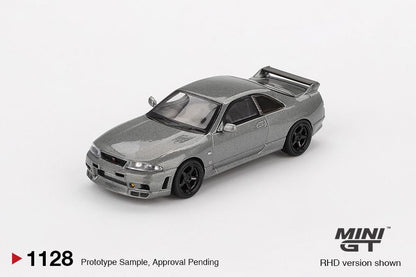 Mini GT NISSAN Skyline GT-R Dark Metal Gray (NISMO BCNR33 CRS Version) MGT01128 1/64 Diecast